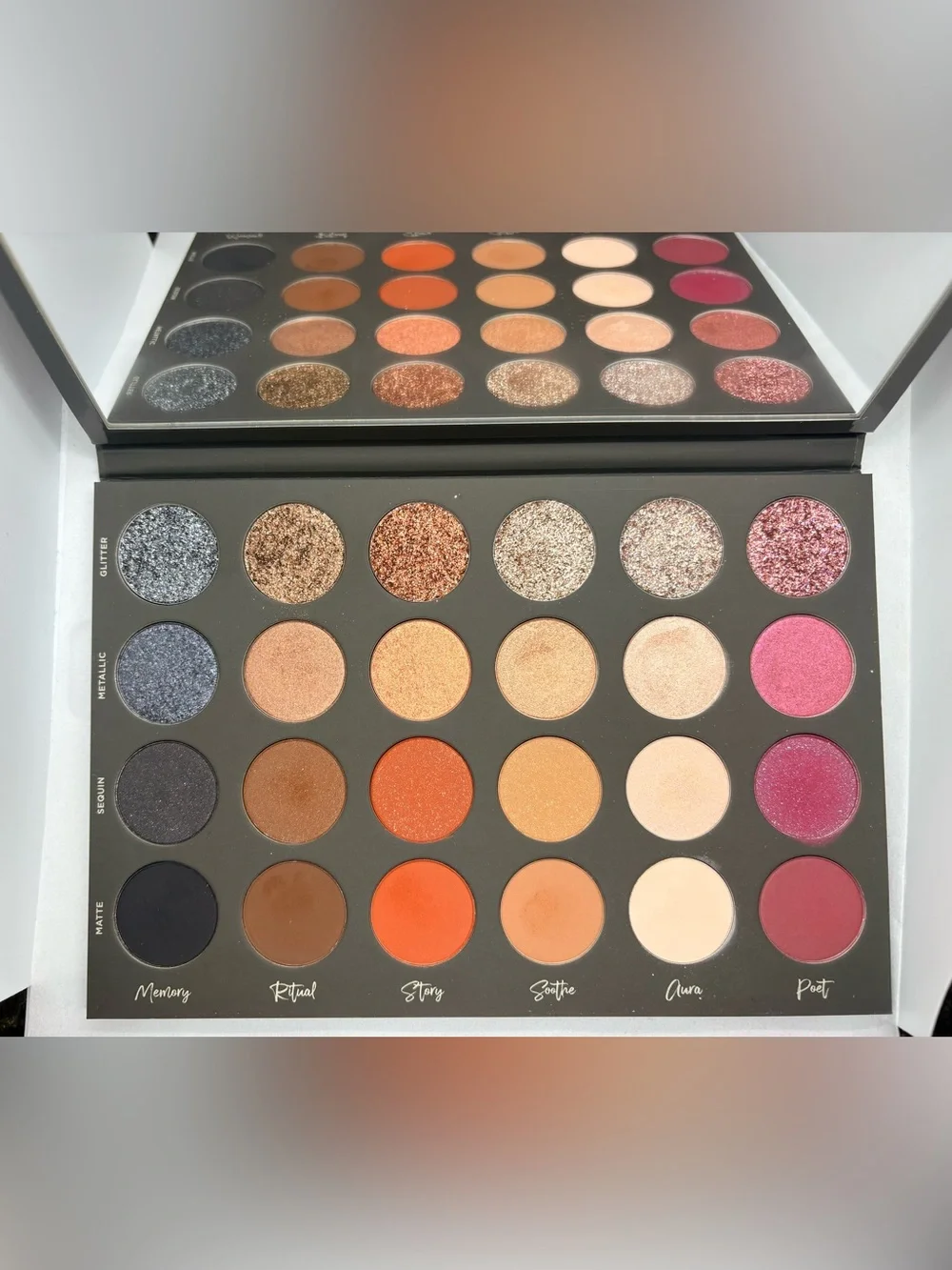 TATI BEAUTY Vol. 1 Eyeshadow Palette — Matte Black with Rose Gold Logo